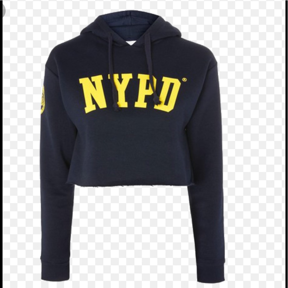 TOPSHOP NYPD cropped sweater